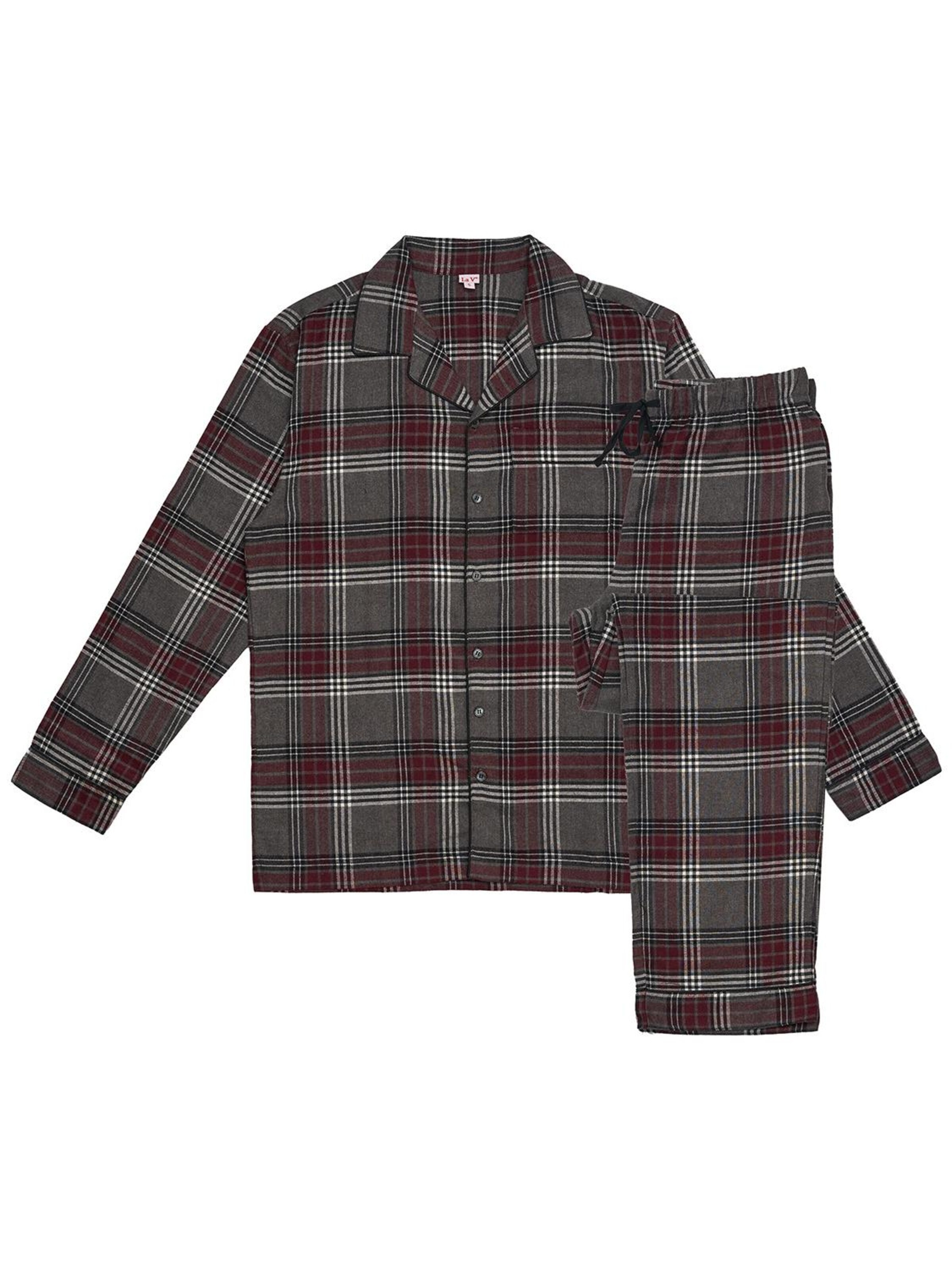 La V Pajamas long in Grey