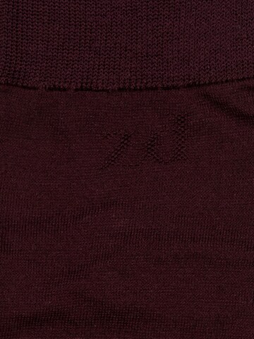 zd ZERO DEFECTS Kniekousen 'Mercerized cotton knee socks' in Rood