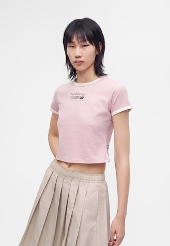 Tricou de la new balance pe roz