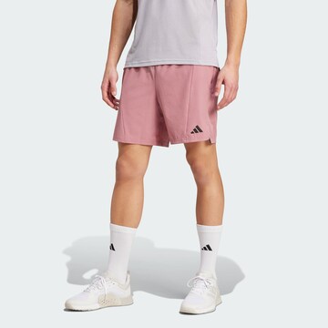 ADIDAS PERFORMANCE - regular Pantalón deportivo 'Designed For Training' en rosa: frente