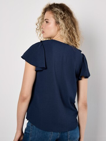 Chemisier Apricot en bleu