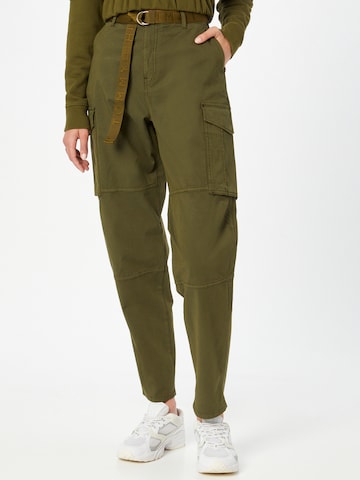 Regular Pantalon cargo TOMMY HILFIGER en vert : devant