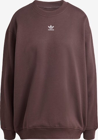 Felpa 'Essentials' di ADIDAS ORIGINALS in marrone: frontale