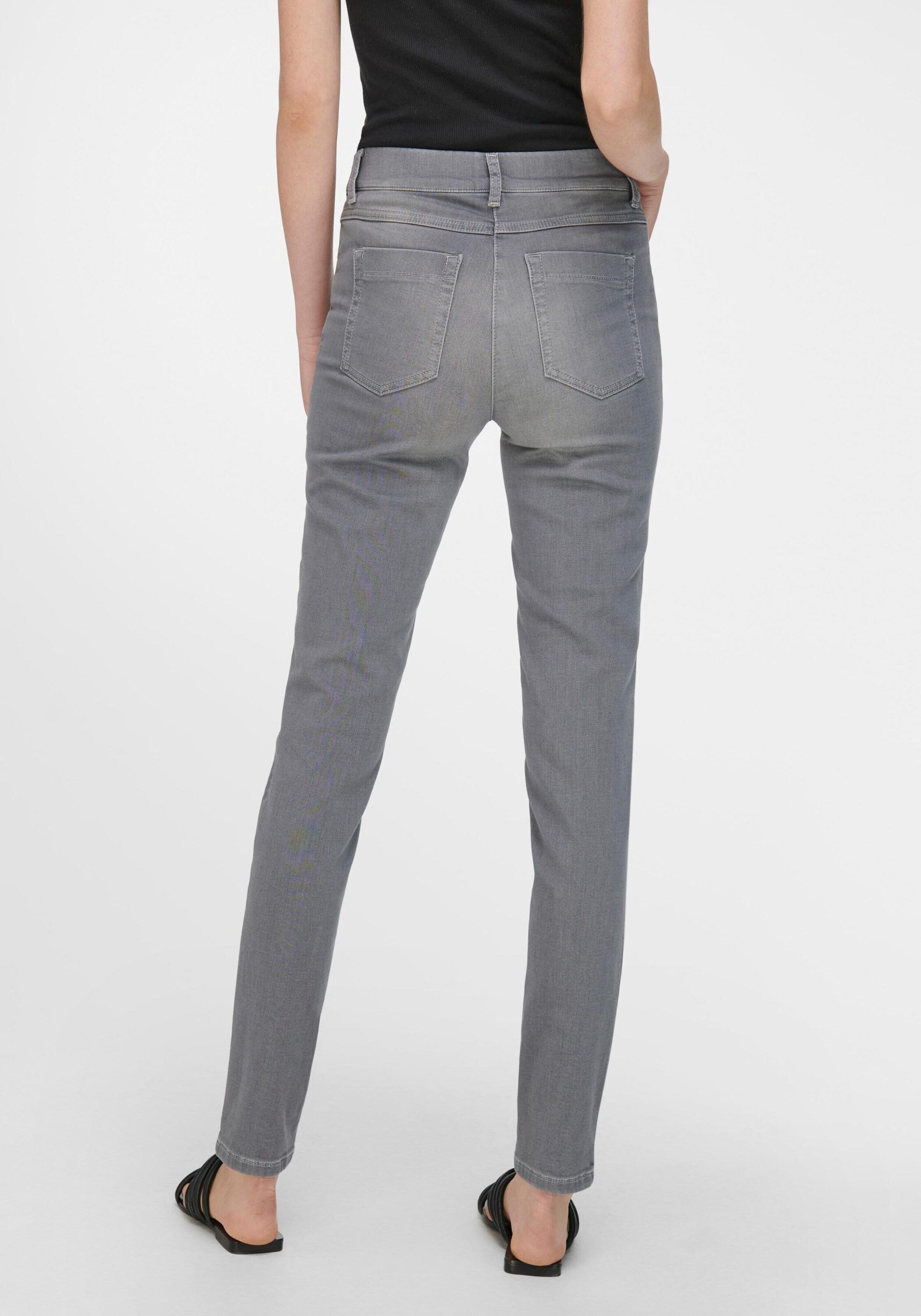Frauen Jeans Peter Hahn 5-Pocket-Jeans in Grau - DX30016 Frauen Jeans Peter Hahn 5-Pocket-Jeans in Grau - DX30016