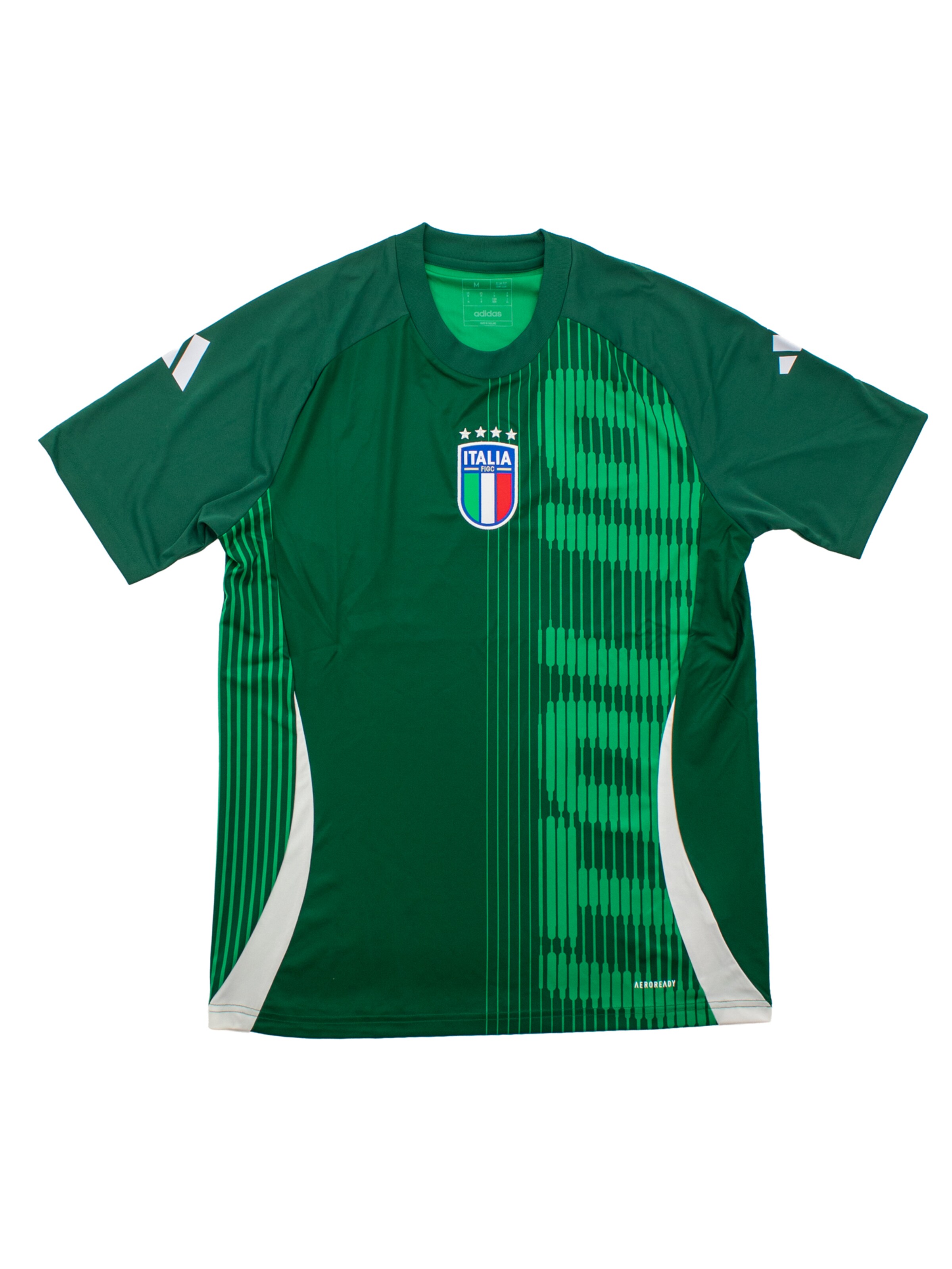 ADIDAS SPORTSWEAR Shirt 'Figc Pre Match Italia' in Green: front