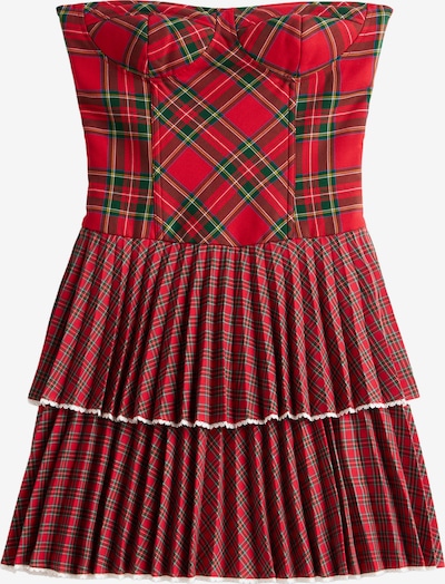 Tommy Jeans Haljina 'TARTAN' u žuta / zelena / crvena / bijela, Pregled proizvoda