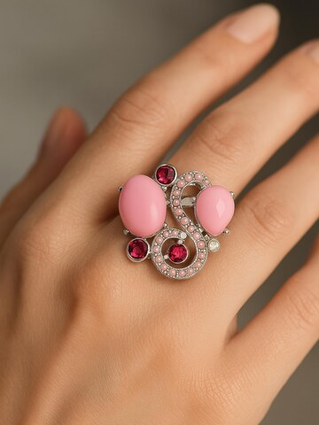 COLLEZIONE ALESSANDRO Ring 'Sissi' in Pink: front