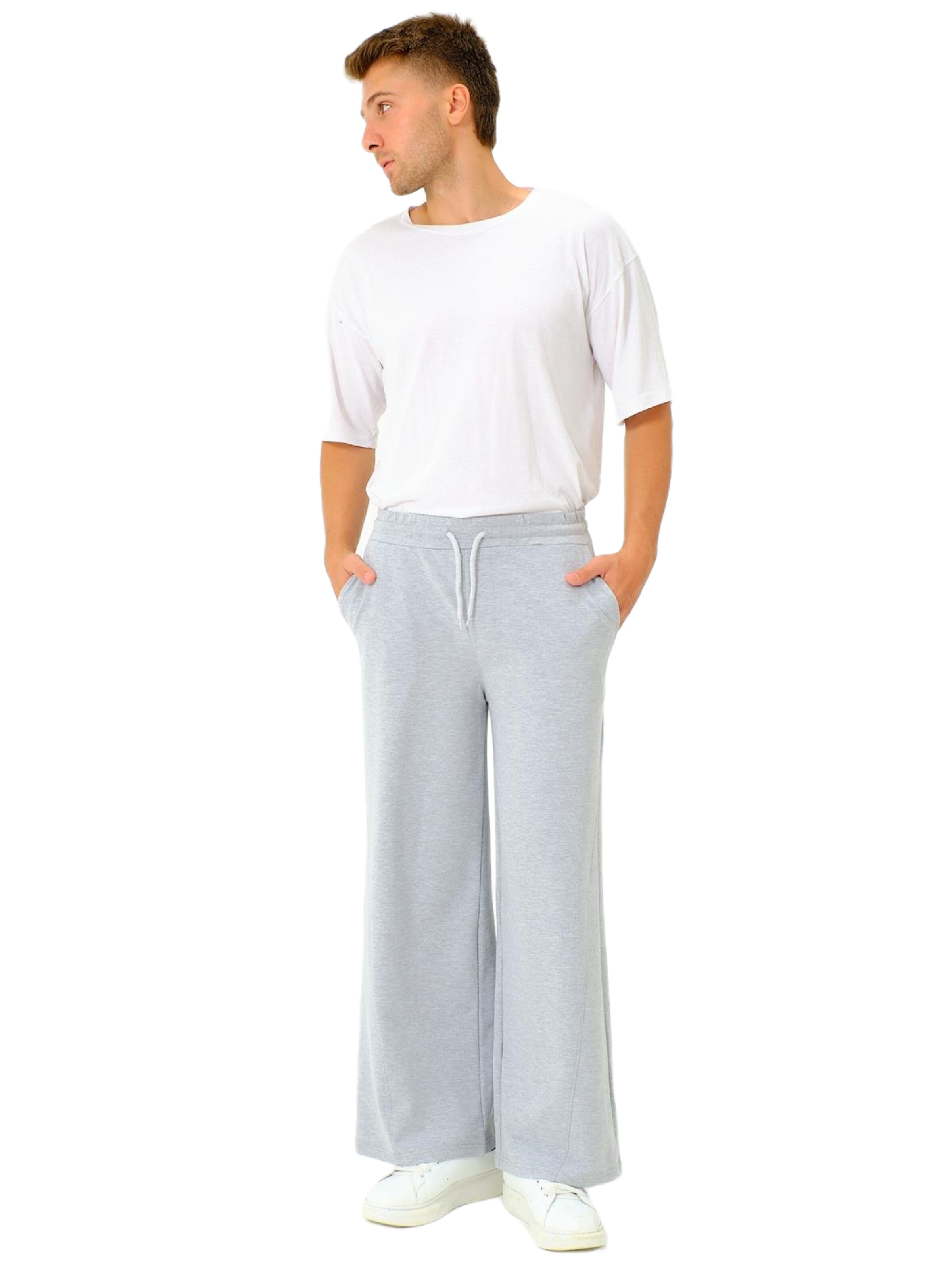 C&City Wide leg Trousers in Grey