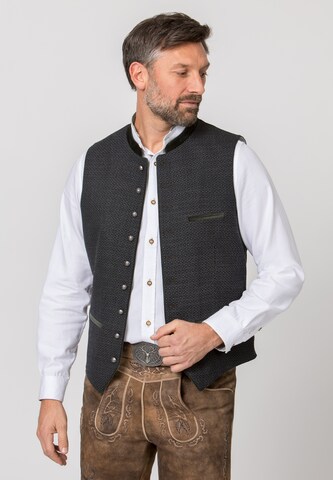 STOCKERPOINT Traditional Vest 'Gregorio' in Grey: front