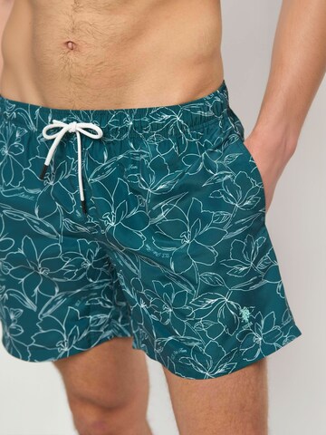 Șorturi de baie ' UMCaine ' de la U.S. POLO ASSN. pe verde