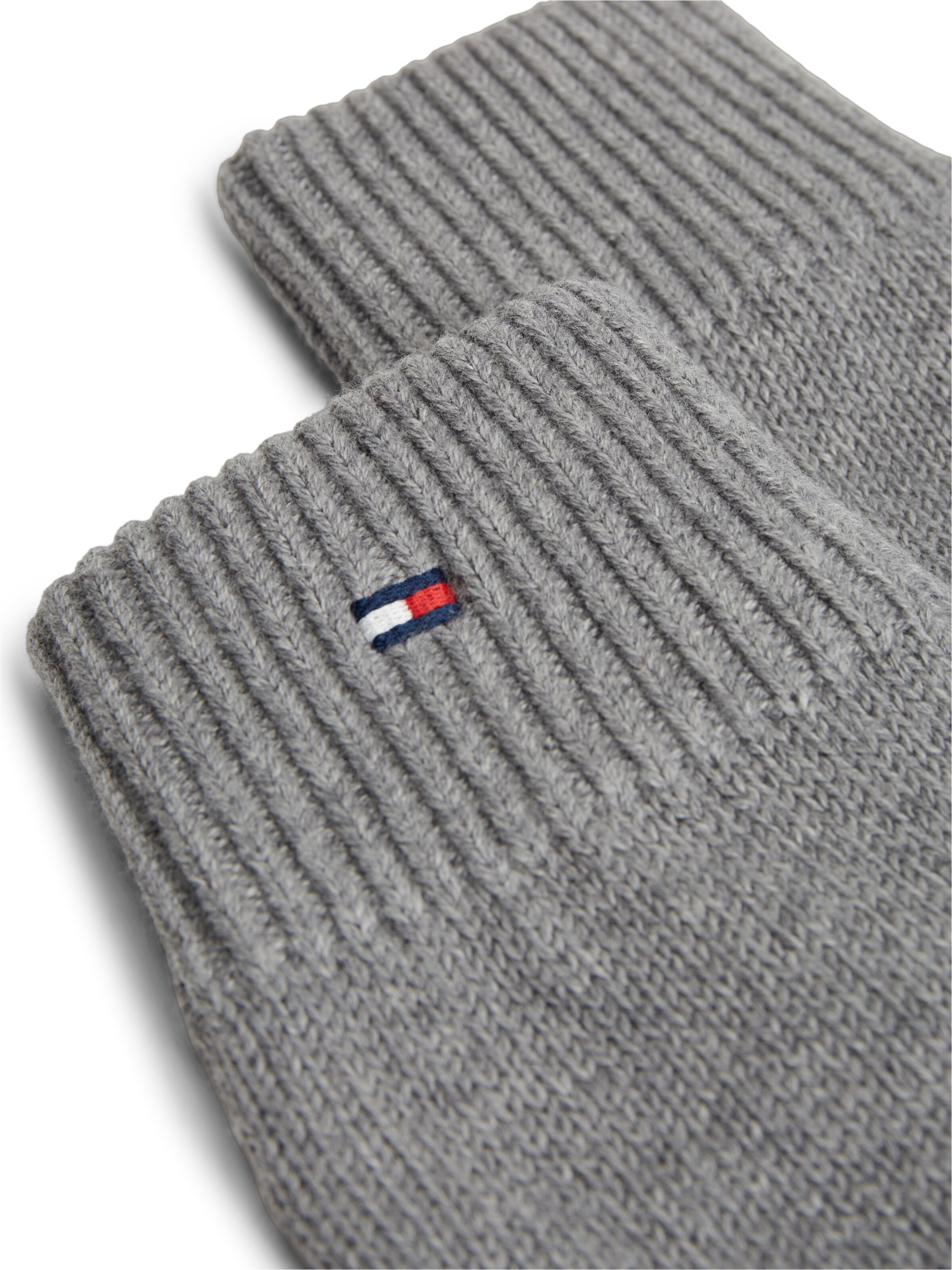 TOMMY HILFIGER Full finger gloves 'Essentials' in Grey