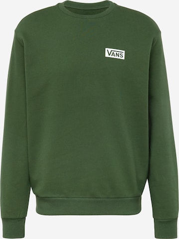 VANS Sweatshirt in Green: front