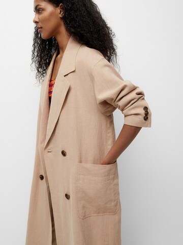 Pull&Bear Between-Seasons Coat in Beige