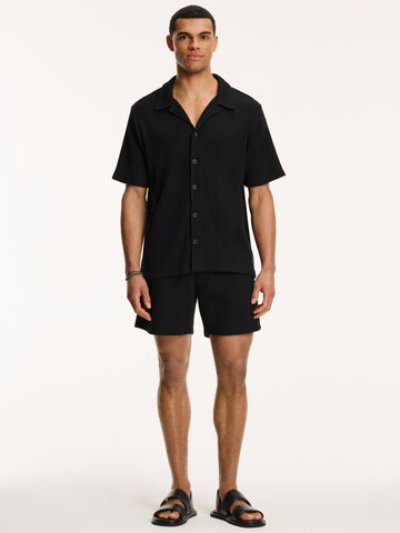 Shiwi Comfort Fit Hemd in Schwarz