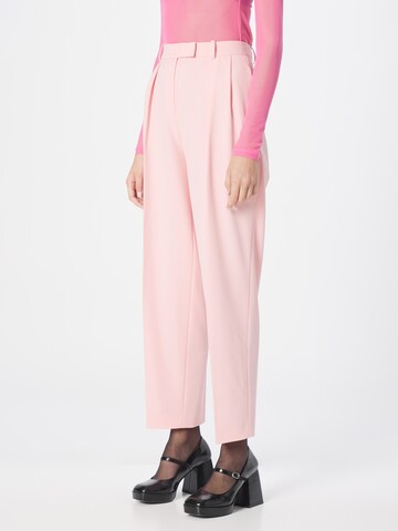 HUGO Loosefit Kalhoty se sklady v pase 'Hanifa' – pink: přední strana