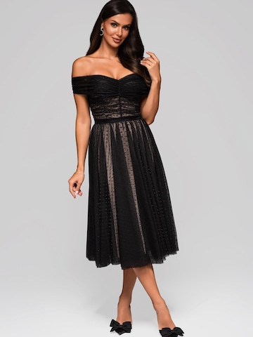 Ombre - Vestido de noche en negro: frente