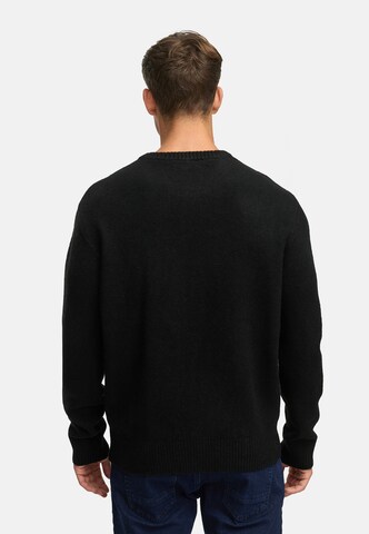 INDICODE JEANS Sweater 'INTrax' in Black