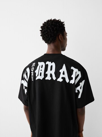 Bershka Shirt in Schwarz