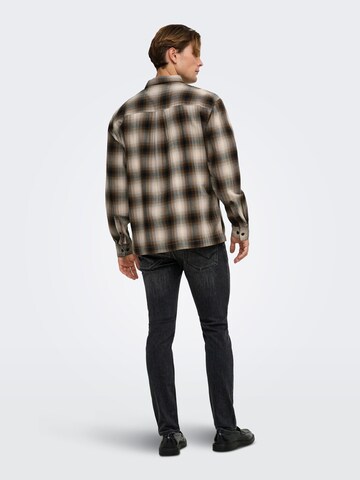 Only & Sons Slimfit Jeans 'ONSLoom' in Zwart