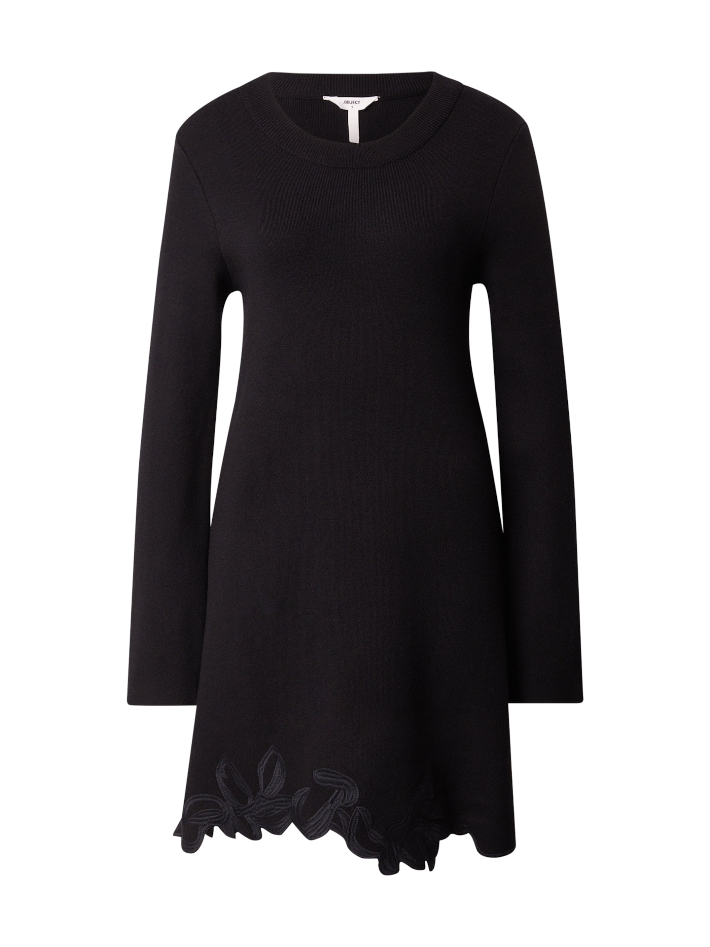 OBJECT Трикотажное платье 'OBJEDISON' в Черный: спереди