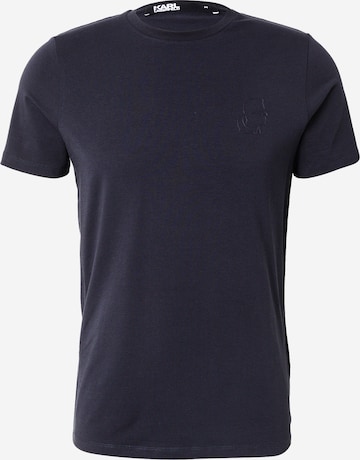 T-Shirt Karl Lagerfeld en bleu : devant