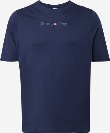 Tommy Jeans Plus - Camiseta en azul: frente