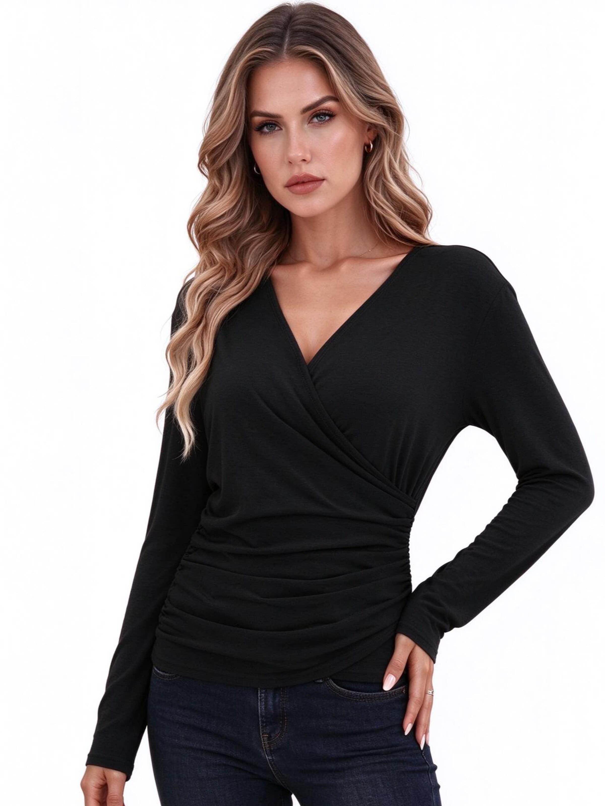 Yesfashion Shirt in Black: front