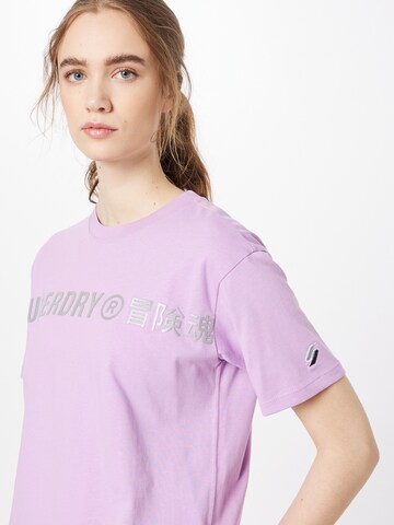 Superdry T-Shirt in Lila