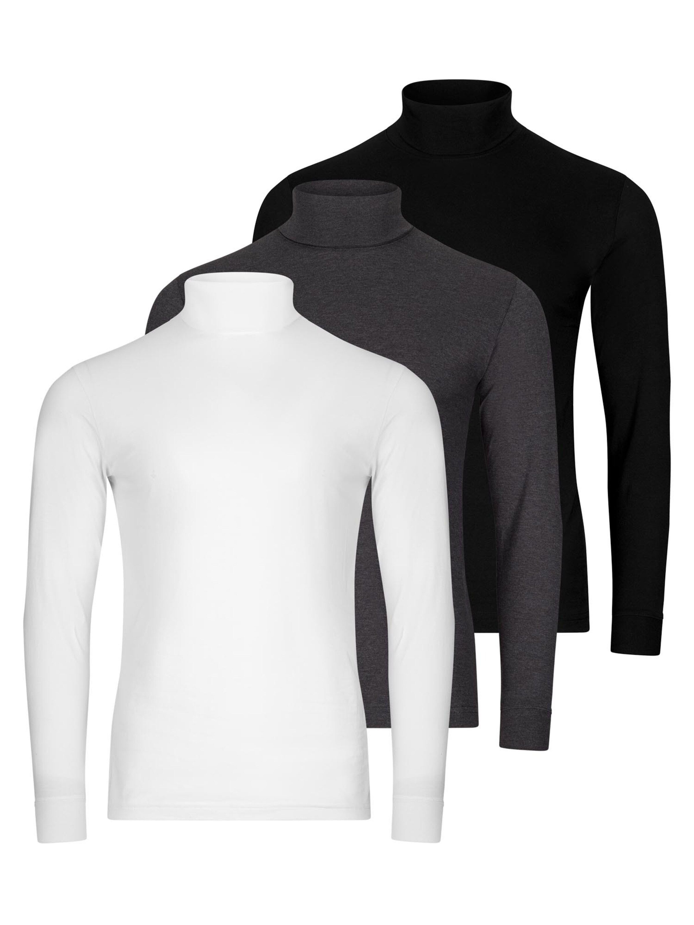 Ragman Shirt 'Basic' in Black: front