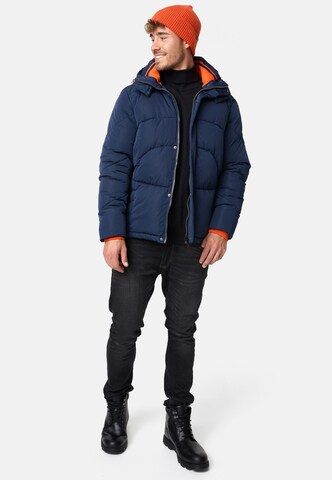 INDICODE JEANS Winterjacke 'Dunlap' in Blau