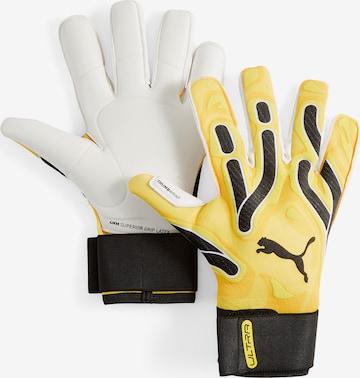 PUMA Athletic Gloves 'Ultra Ultimate' in Yellow: front