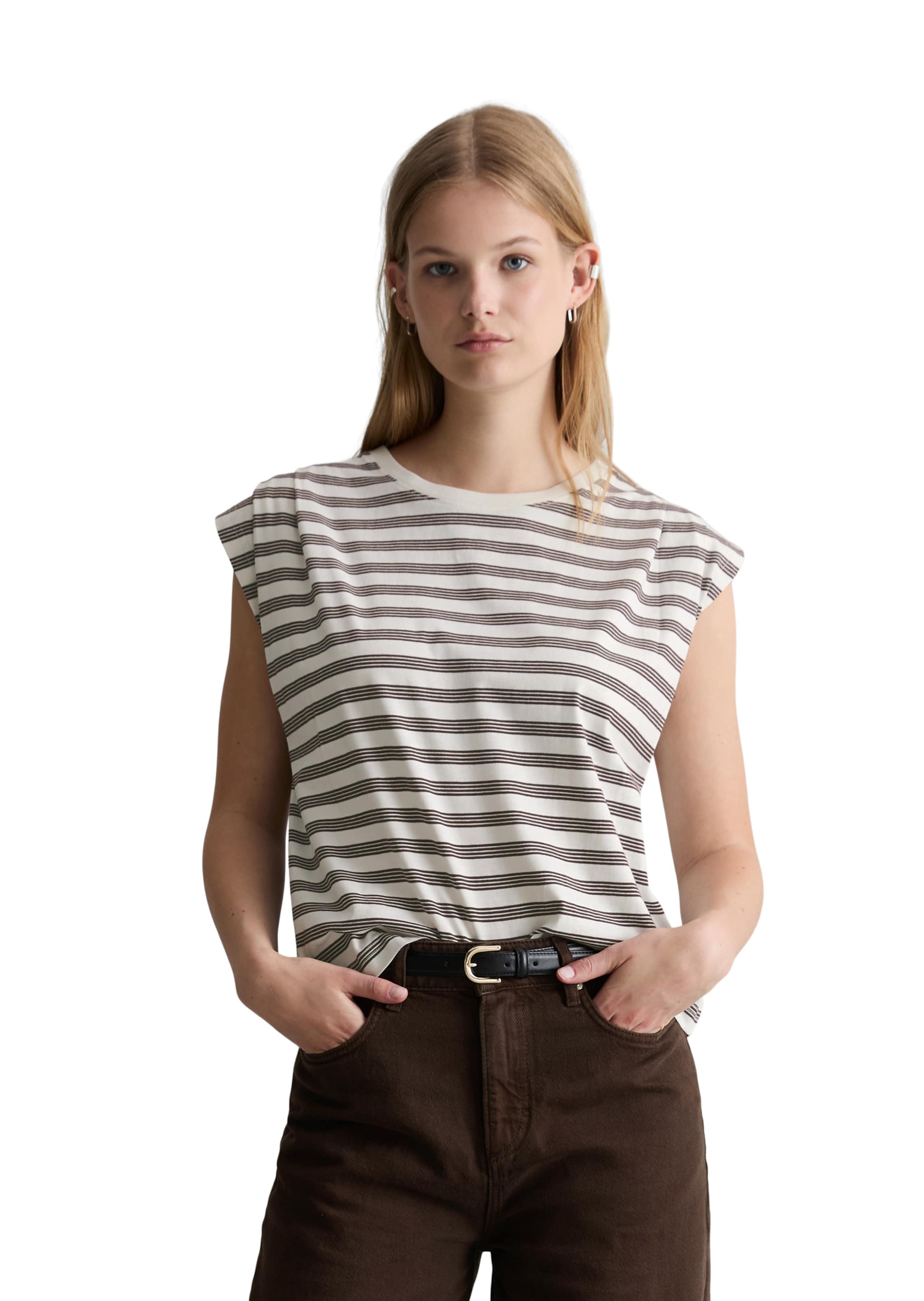 Marc O'Polo DENIM T-Shirt in Weiß: Vorderseite