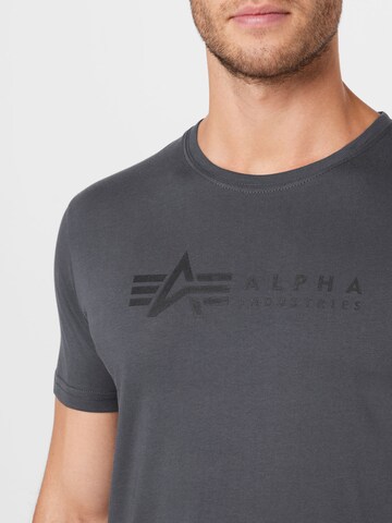 ALPHA INDUSTRIES Tričko – šedá