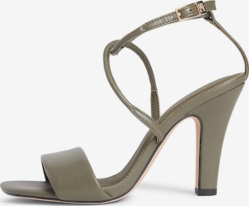 Sandales à lanières TOMMY HILFIGER en vert : devant