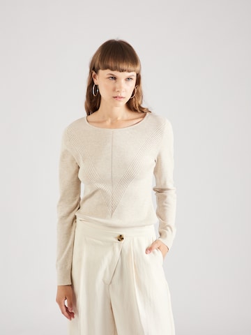 Pull-over COMMA en beige : devant