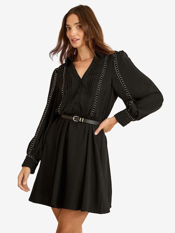 love & roses Платье-рубашка в Черный: спереди