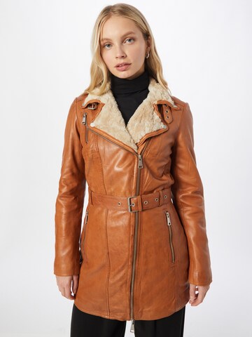 FREAKY NATION Between-Season Jacket 'Polar Day' in Brown: front