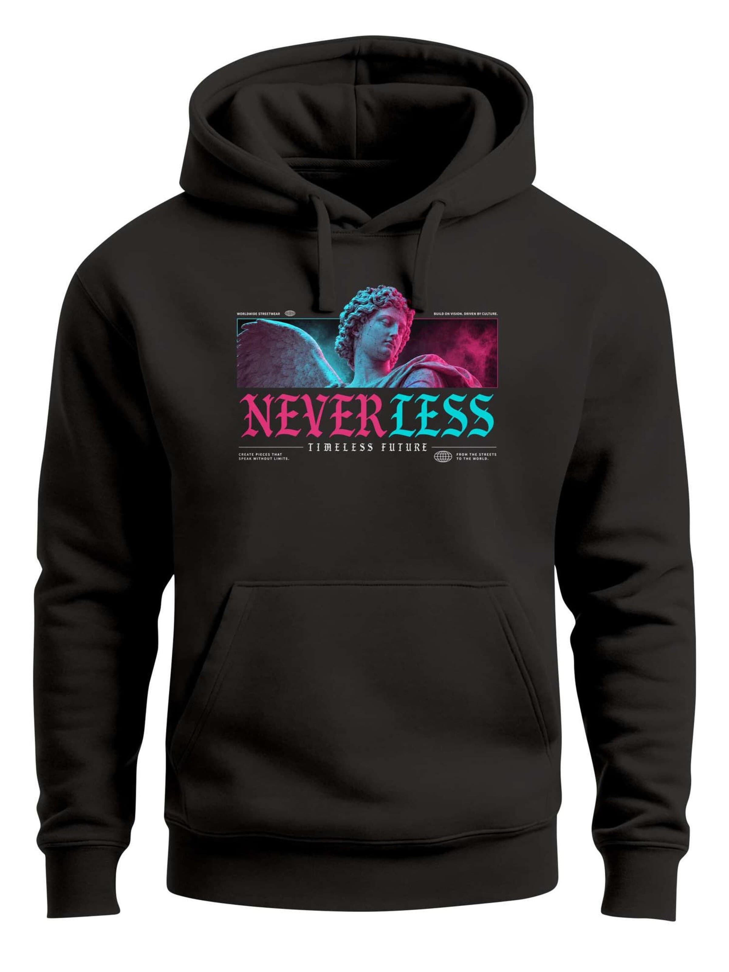 Neverless Sweatshirt 'Timeless Future' in Black: front