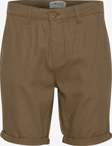 11 Project Regular Pants 'PROeysted' in Brown: front