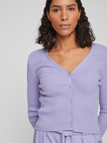 VILA Knit Cardigan 'Astoria' in Purple