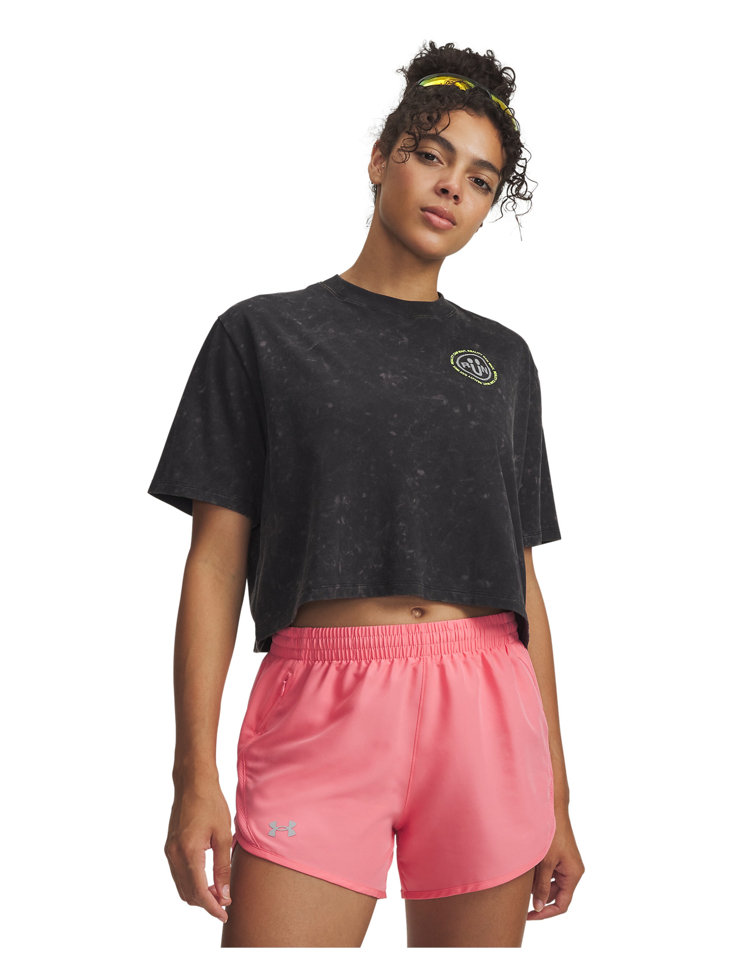 UNDER ARMOUR Functioneel shirt in Zwart: voorkant