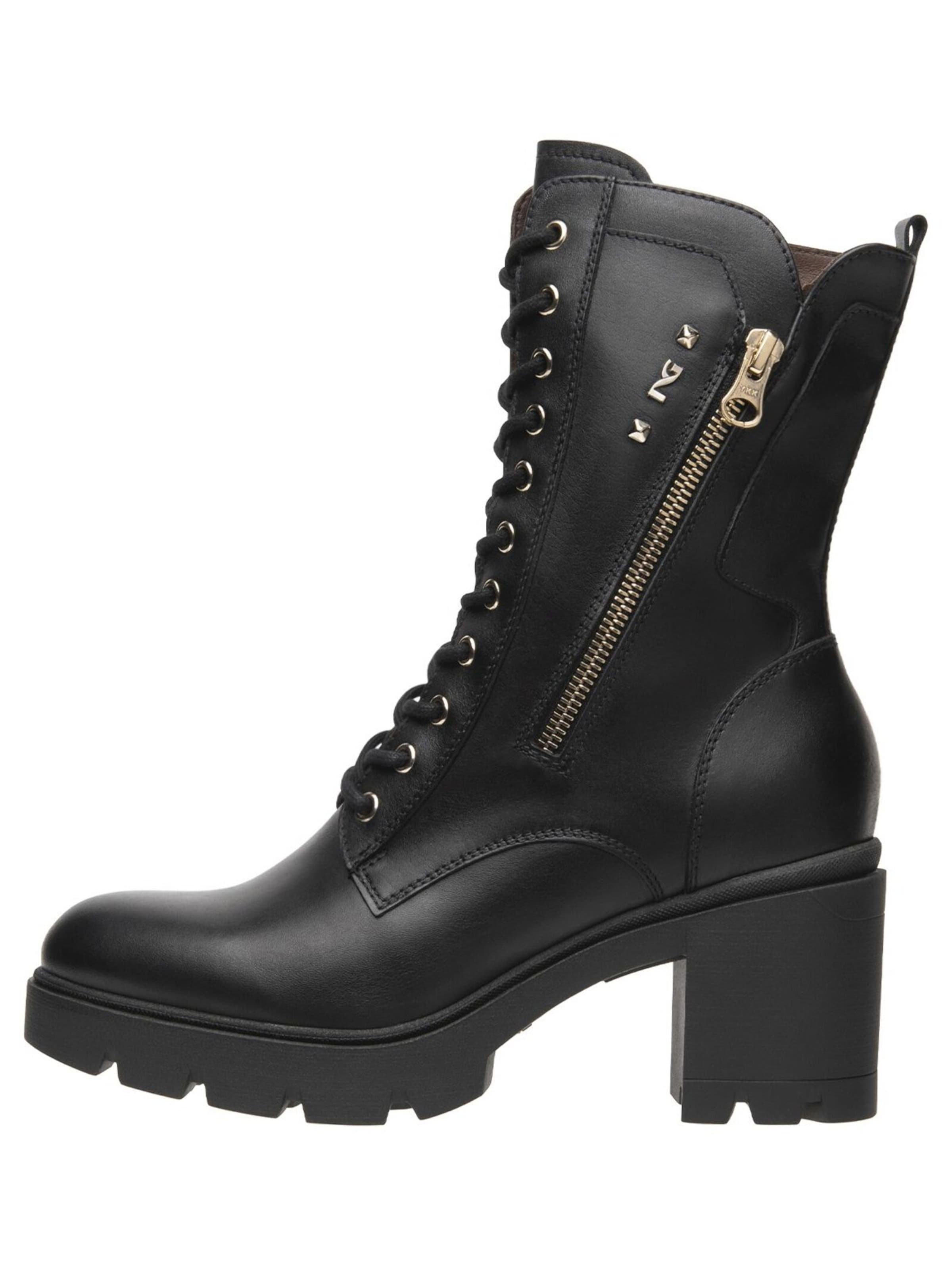 Nero Giardini Lace-up bootie 'Carpegna' in Black