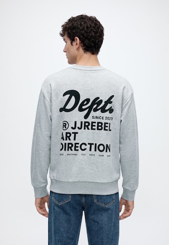 Felpa 'JREBELIJAH' di JJ Rebel in grigio: frontale