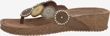 Séparateur d'orteils 'Teenslippers' LAZAMANI en beige : devant