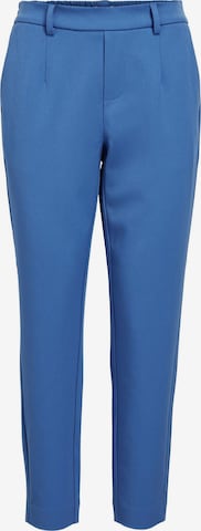 OBJECT Slimfit Bukser med lægfolder 'LISA' i blå: forside