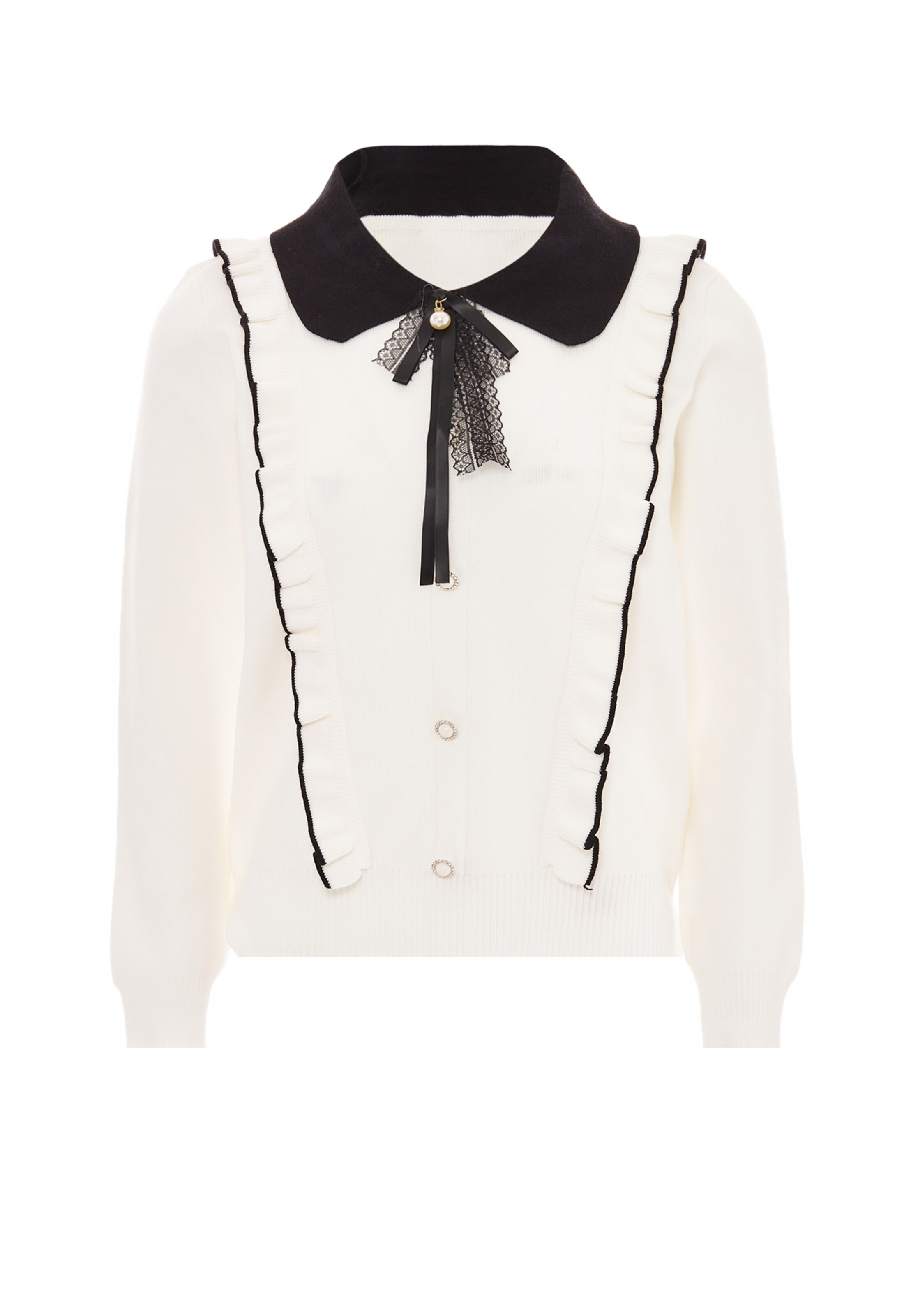 nascita - Pullover em branco: frente