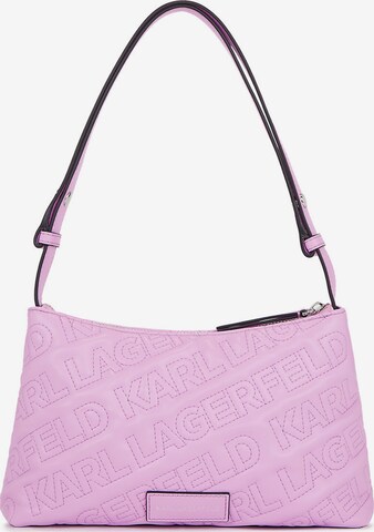 Karl Lagerfeld Shoulder Bag in Purple: front