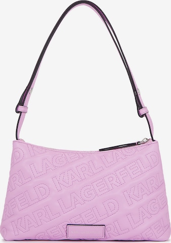 Karl Lagerfeld - Mala de ombro em roxo: frente