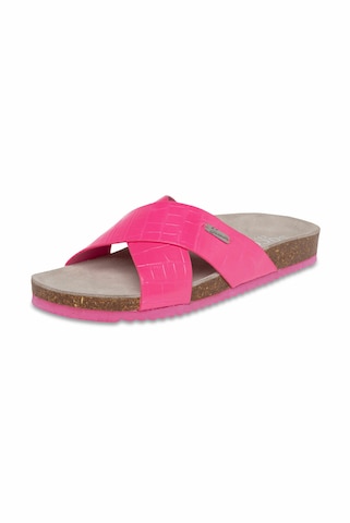 Soccx Mules in Pink: front