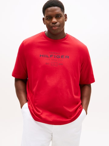 Tommy Hilfiger Big & Tall Paita värissä punainen: etupuoli